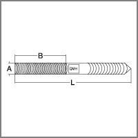 Hanger Bolt - Machined Stainless Steel (7001S-06 Drawring)