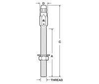 Fine Thread: Stud Socket Fitting (EIPS Rated) - 2