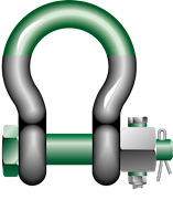 G-5243 Green Pin Bow Shackles Product Illustration