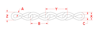 Suncor® Stainless S9 Single Jack Chains - 2