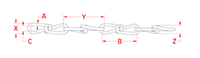 Suncor® Stainless S7 Double Loop Chains - 2