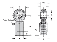 EM/EF Rod Ends (EF4) - 2