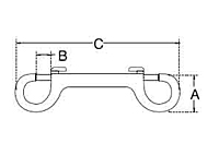 Dimensional Drawing for Double Bolt Snap