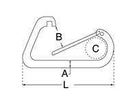 Dimensional Drawing for Spring Clip