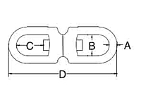 Dimensional Drawing for Eye & Eye Swivel