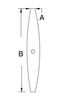 Dimensional Drawing for Pipe Turnbuckle Body