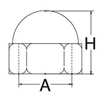 acorn-nut-dimensions