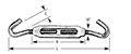 Extruded Aluminum Turnbuckles with Zinc Chromate Steel Hook and Hook