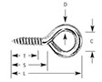 Stainless Steel Screw Eye Bolts