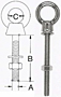 Extra Long Shoulder Eye Bolt - Precision Cast <BR> Stainless Steel 2