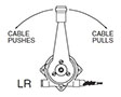 CableCraft Unidrum Lever Lower Mount, Right Exit