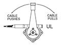 CableCraft Unidrum Lever Upper Mount, Left Exit