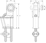 G-6429 Green Pin Long Wedge Sockets Technical Drawing
