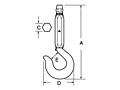 Non-Bearing Swivel and Non-Swivel Hook Socket Fitting - 2