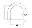 Dimensional Drawing for D Ring