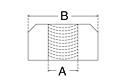 Dimensional Drawing for Flat End