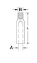 Dimensional Drawing for Hand Swage Stud (SS T316)