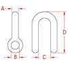 316-NM Stainless Steel Chain Shackle Bodies - 2