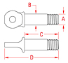 316-NM Stainless Steel US Shackle Pins - 2