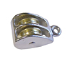 Double Wheel Solid Eye Pulley