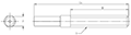 Threaded Plug dimensions